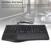 Ergonomic Split Keyboard with Palm Rest Quiet USB 2.0 Wired Keyboard for Laptop with 110 Keys 1.5m Cable Type