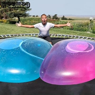 3 Stück Blasender Runder Ball, Wasserinjektions-Seifenblasenball, Aufblasbarer Ball, Kreatives Großes Ballonspielzeug
