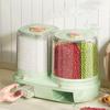 5-Grid Rotating Grid Grain Rice Dispenser Sealed Cereal Separate Bucket Dry Food Container Round Rice Storage Tank Storage Box