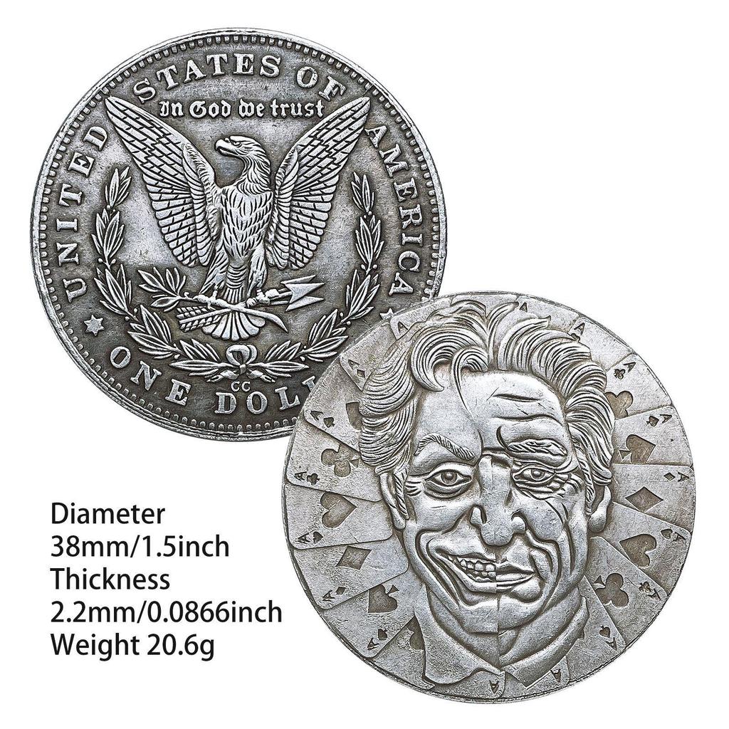 Las Vegas, Poker, Spades A Commemorative Coin, Coin, Face Changing Man, Stray Coin, 38mm, Gift, Antique