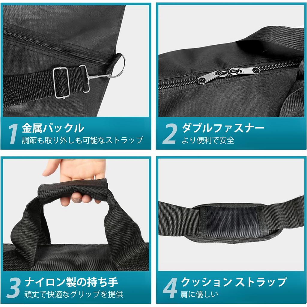 OUKMIC Microphone Stand 122cm Suitable for Music with Adjustable Shoulder and Double Zipper Bag, Long, Tripods, Stands, Etc., Strap, Heavy-Duty