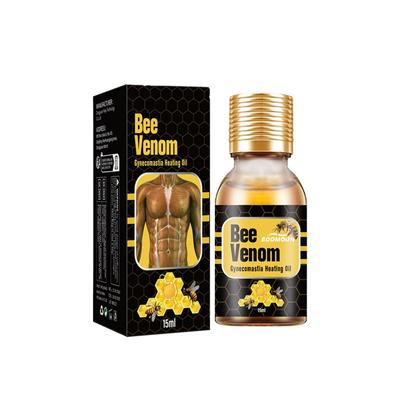 Bienen-Gynäkomastie-Heizöl, Bestes Bienenöl für Männer, Männeröl, Bienenöl für Männer, Gynäkomastie-Straffungsöl für mich, 15 ml