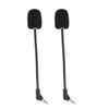 2Pcs Microphone Replacement for HyperX Cloud Flight S Noise Canceling 3.5mm Plug Detachable Mic