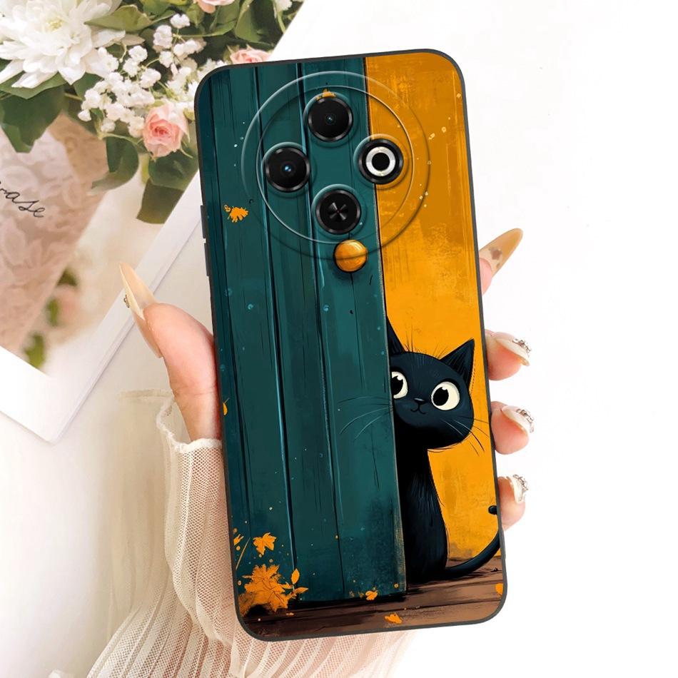 For Tecno Spark 30C 30 4G 30Pro Cute Cat Flower Butterfly Cartoon Phone Case For Spark30 Pro 30C Shockproof Soft Silicone Cases