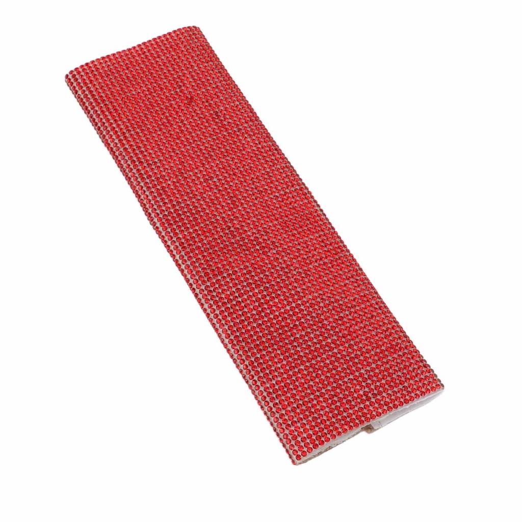 Microphone Sleeve Red Shining Rhinestone Plastic Universal Mic Handle Cover for Stage Show Bar