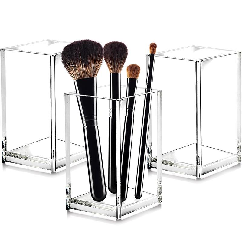 Acryl Transparenter Stifte- & Make-up-Pinselhalter - Große Kapazität, Stilvolles Design