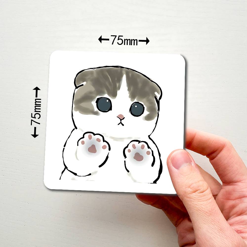 Hand Drawn Cute Cat Magnetic Refrigerator Magnets Soft Magnetic Decorative Stickers, Personalized Kitchen Refrigerator Magnets