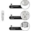 T5 Car Wedge Light 12V 1.2W Bright Auto Dashboard Gauge Side Lamp Multifunctional Width Indicator Instrument Bulb 10 PCS Universal for Most Cars