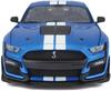 Maisto 2020 Ford Mustang Shelby GT500 Blue x White Line Scale Special Edition Ford Mustang Shelby GT500 with Opening Doors and Hood 1/18
