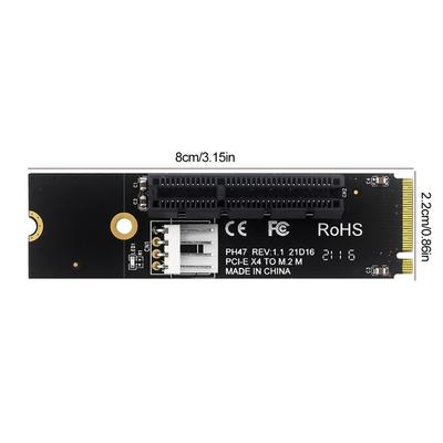 NGFF M.2 To PCI-E 4X Hard Drive Converter Reader Compatible with X1 X4 X8 X16 PCI-e Interface Convert Adapter