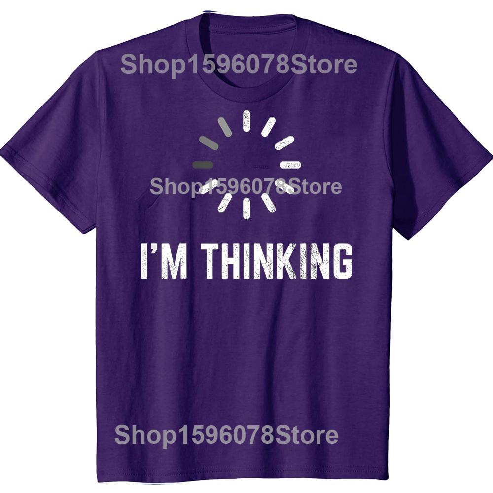 

Funny Designs for Programmer Nerds I m Thinking for Geeks Nerds Programmers Unisex Adults Black Short Sleeve T-Shirt XL