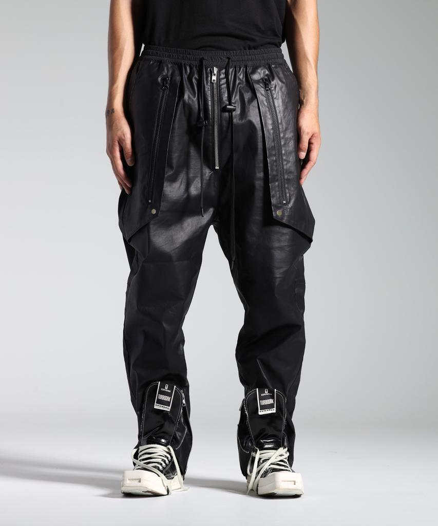 Now Bau Pastiche Carbon-Coated Pants Style