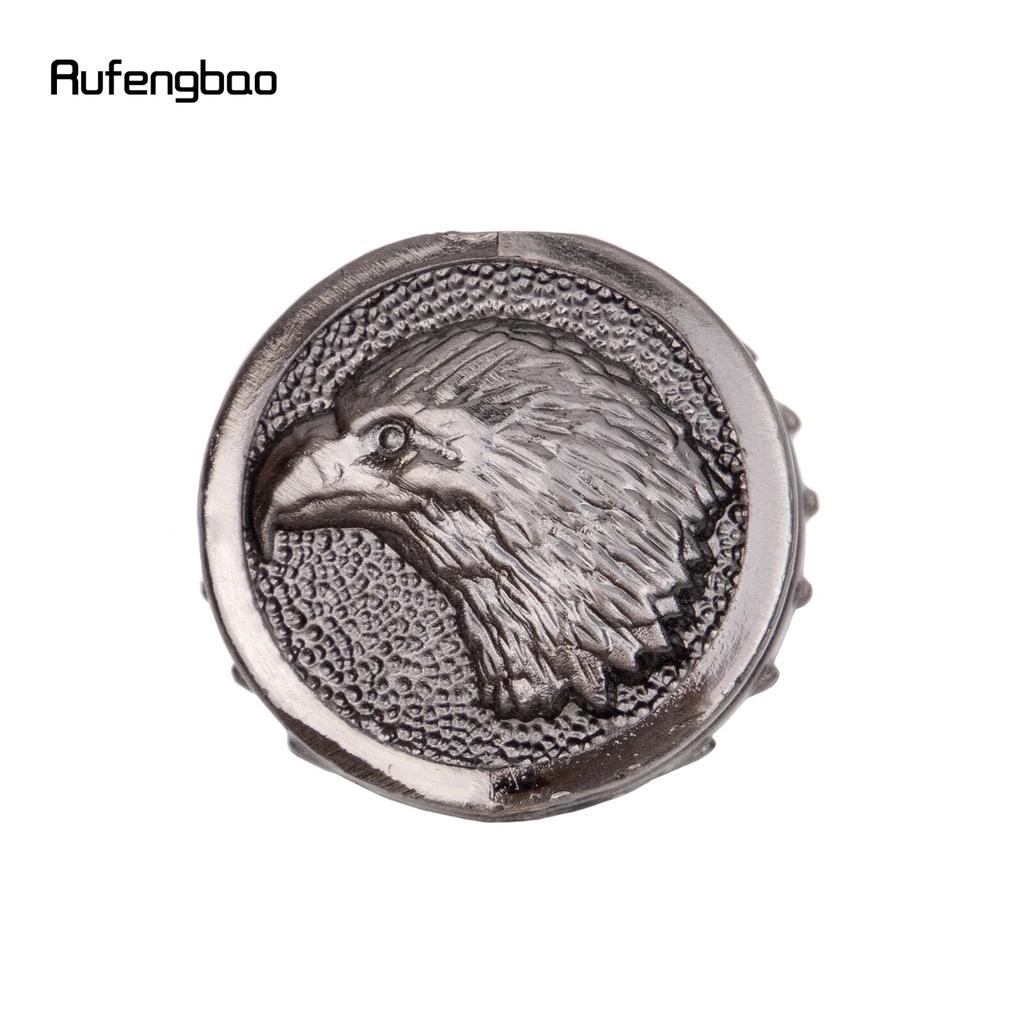 Silver Eagle Head Flower Totem Relief Vychádzková palica Módna vychádzková palica Gentleman Crosier Knob 93cm