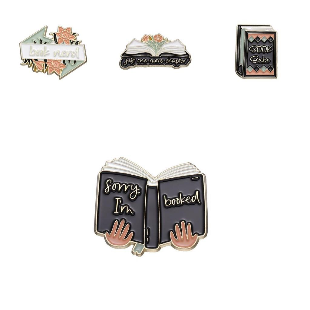Alloy Stylish Brooch With Playful Cartoon Flowers And Letters Perfect For Unique Fashion Statements