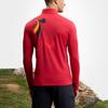 Fila Fashion Stand Collar Half Zip Knit Slim Fit Long Sleeve T-Shirt Men Tops Dark-Rose A11M517210FWI