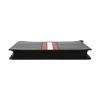 Bally Leather Color Block Striped Clutch Men Clutch Black 6236768