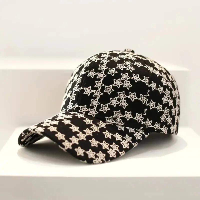 Spring Summer Rhinestone Embroidered Flower Baseball Cap Korean Fashion UV Sun Hat Casual Stylish