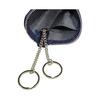 Inden-ya Inden Key Case D, Deer Leather, Navy x White Lacquer, Small Checkerboard Pattern, Special Order Color 4707-14-167