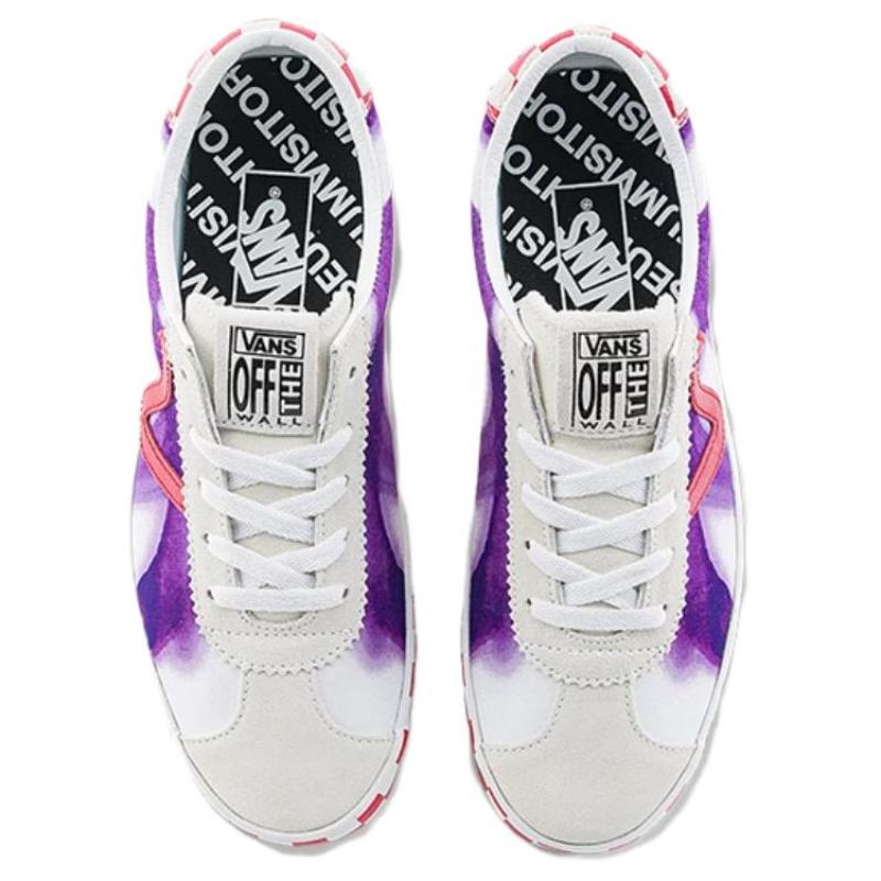 Vans X The Museum Visitor Sport Low 'White Purple Red' Sneakers VN000D09WHP