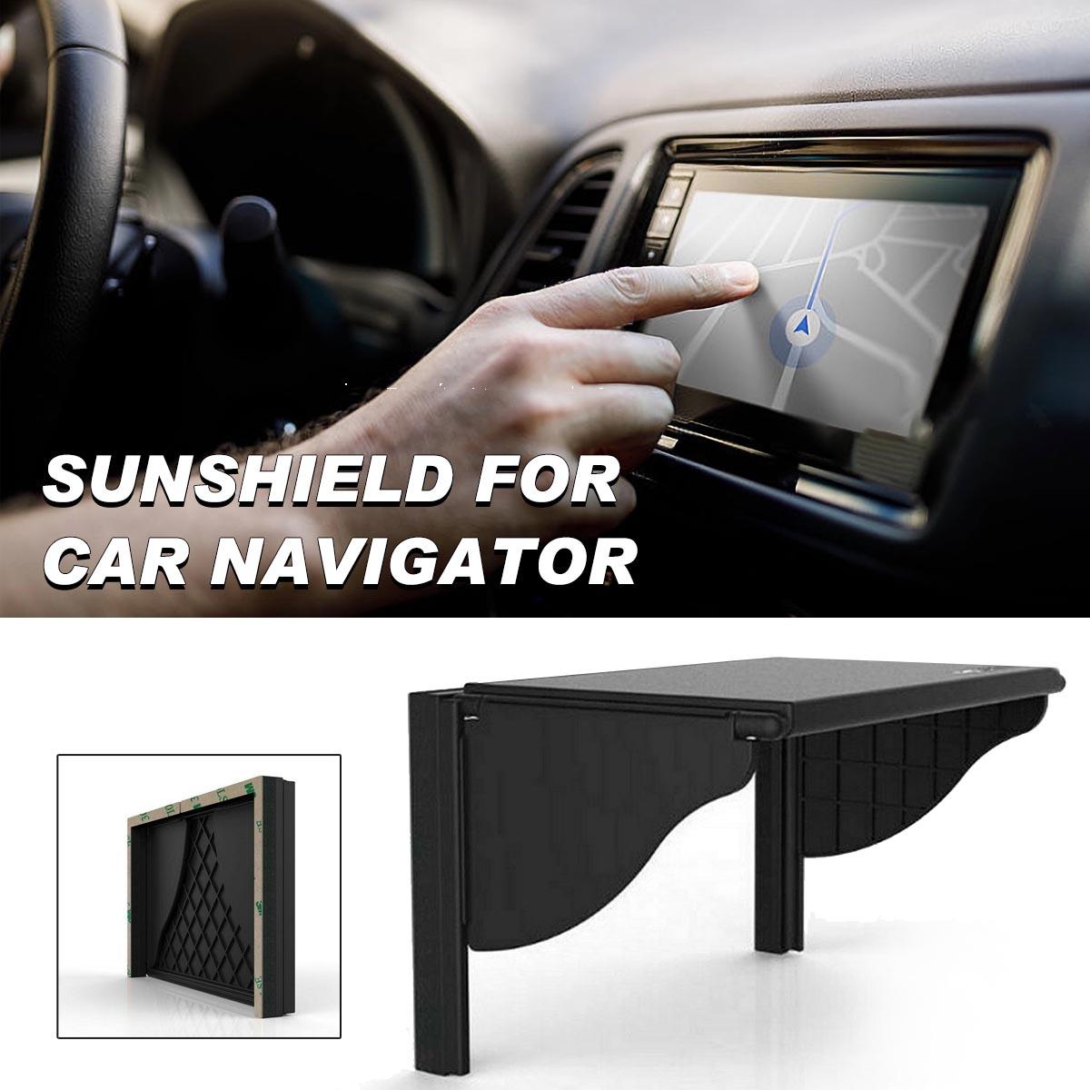 

PDTO Регулируемый 6-10-дюймовый автомобильный козырек от солнца с GPS-навигацией, стерео радио, солнцезащитный козырек, новый