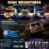 LED Display LED Matrix Pixel Panel Programmable Scrolling Text Board Bluetooth APP Control Flexible Screen for Car Truck Decor
