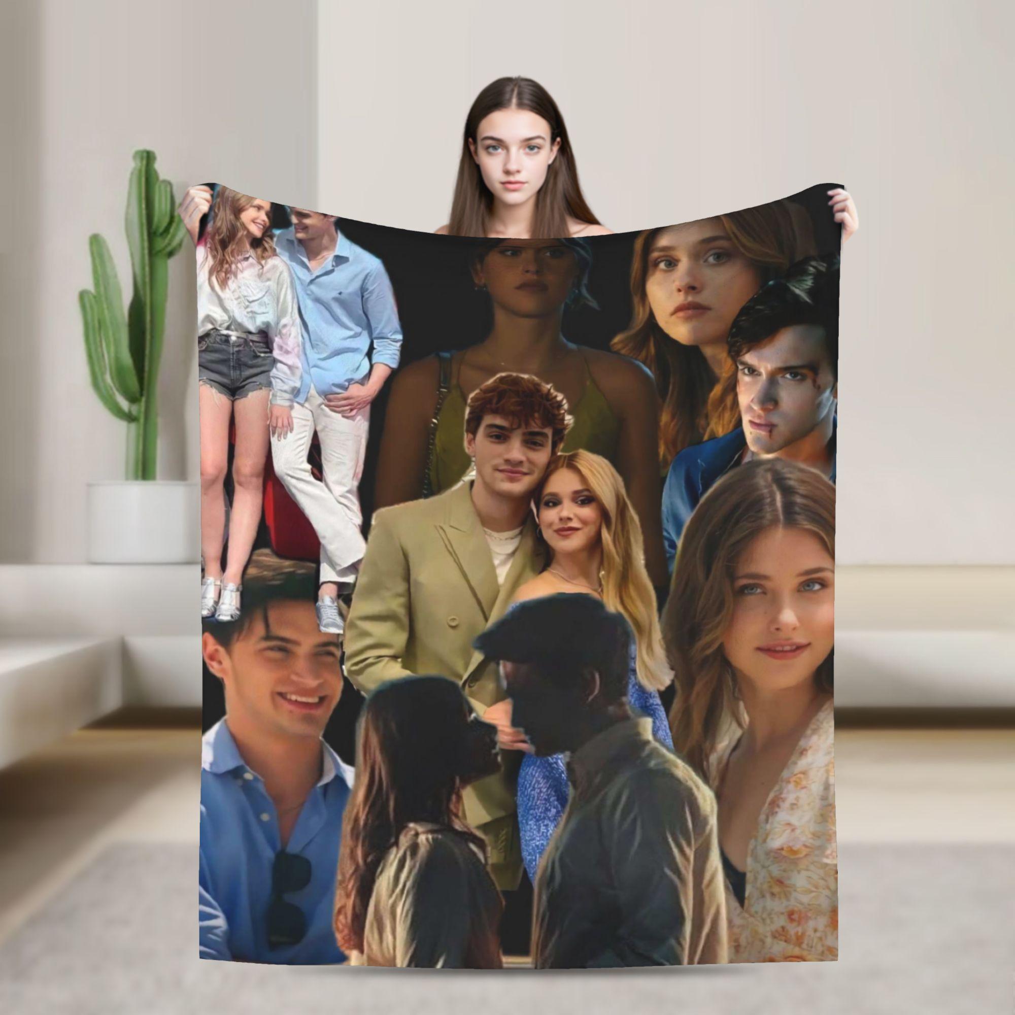 Soft Cozy Blanket Picnic Culpa Mia Collage Nick Throw Blanket Aesthetic Bedspread For Couch Bed 80x120cm