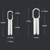 Key Ring Stainless Steel Travel Pill Case Medicine Pill Box Capsules Organizer Granule Storage Box