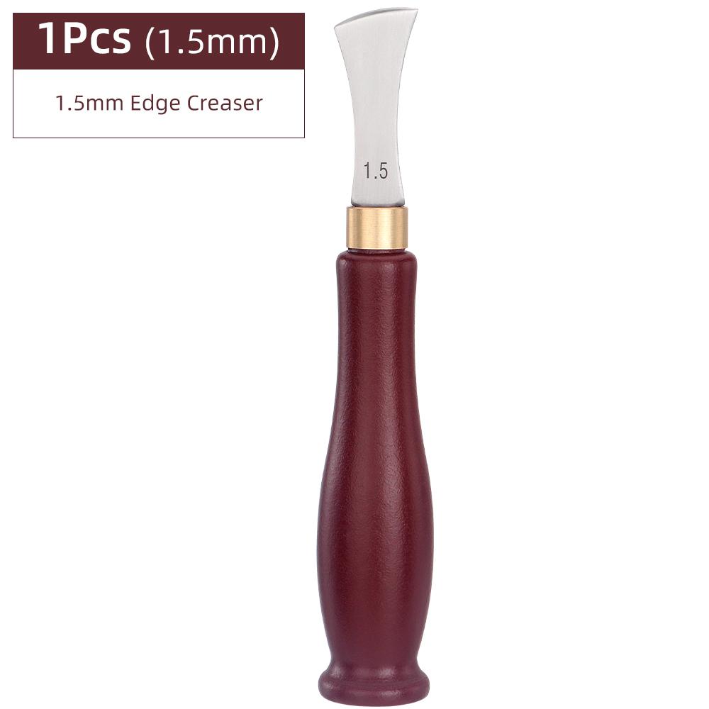 1pc Leather Edge Creaser scratched Groover Trimmer, Fan Shaped Press Creasing Tool, DIY manual leather positioning marking tool