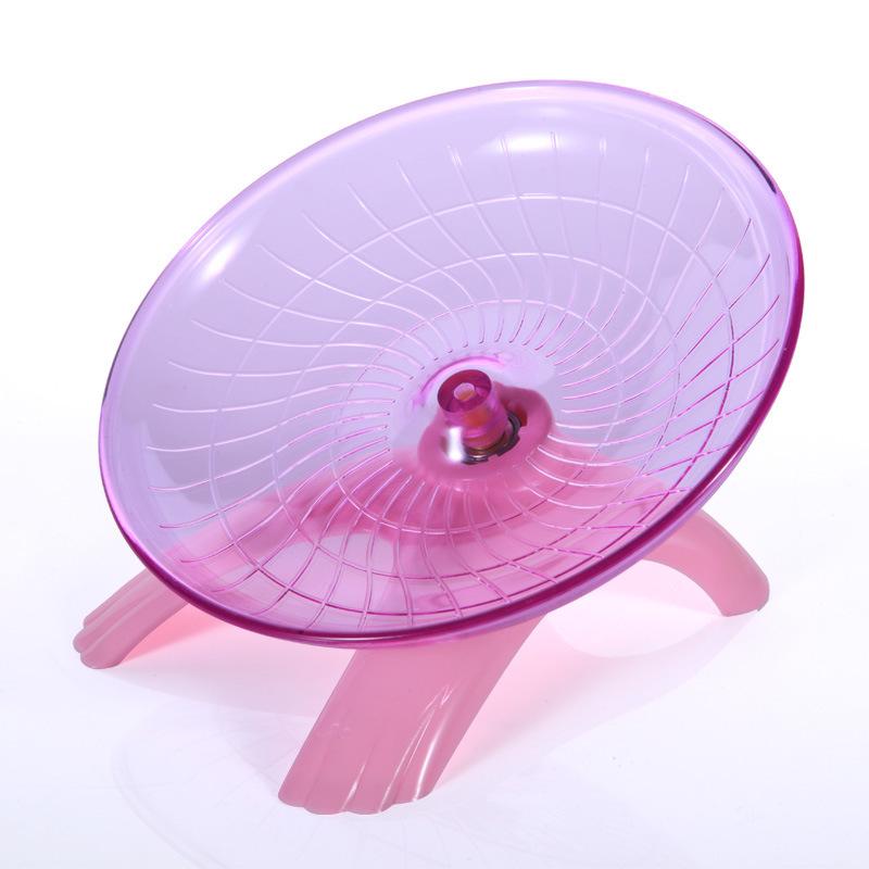 Pet Hamster Flying Saucer Toy Exercise Squirrel Wheel Mouse Running Disc Rat Toys Cage Small Animal Hamster Accessories