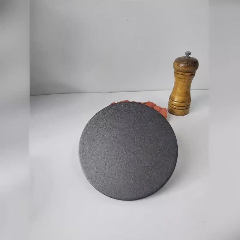 Ahşap Saplı Klasik Dökme Demir Yuvarlak Et Presi Kalıbı, İthal Ev Yapımı Köfte İçin Burger Köftesi Yapıcı, Barbekü ve Izgara İçin Mükemmel Araç