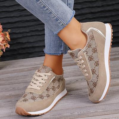 Femmes appartements respirant décontracté en plein air léger chaussures de sport marche baskets mode confortable chaussures de sport