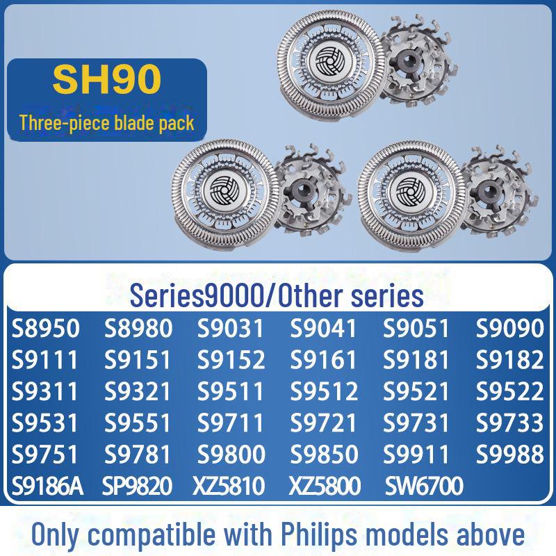 Men's Razor Blade Accessories for Philips S9000 SH90/9 Series Shaver