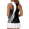 Camiseta Polo de Golf sin Mangas para Mujer con Cuello Cremallera Estampada Camiseta sin Mangas Deportiva para Deportes Tenis Running Entrenamiento Ejercicio