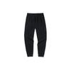 Anta Solid Letter Print Loose Joggers with Elastic Cuffs Men Bottoms Black 152131302-1