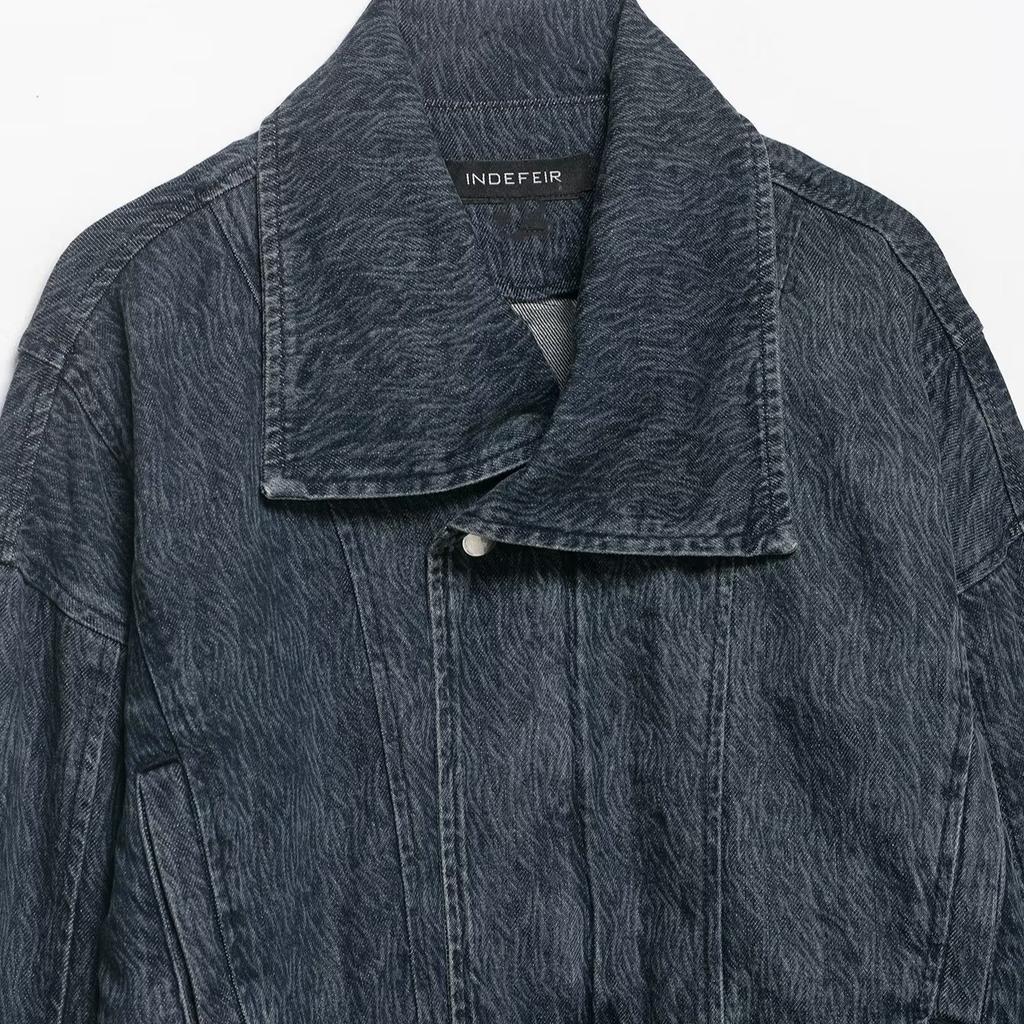 2026 spring new product European and American cross-border women's clothing street fashion short denim jacket w085 385529