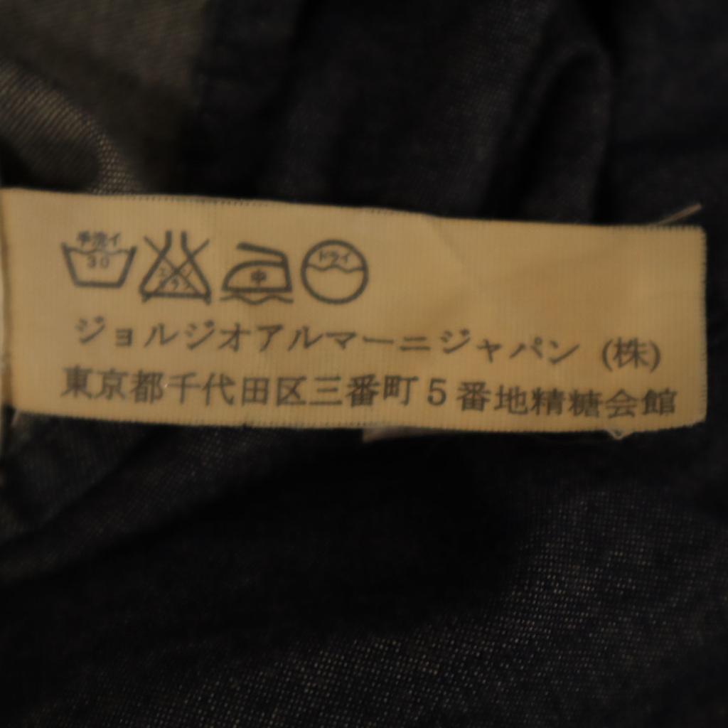 ARMANI JEANS made in Italy Long sleeve Chambray shirt 38 Indigo Women Used