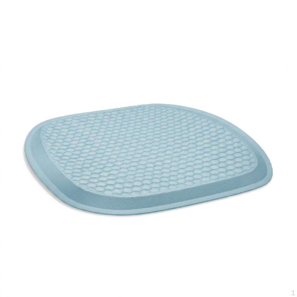 Cushion with Raised Border Breathable Cooling Seat Pressure Relief Chair Pad for Drivers,