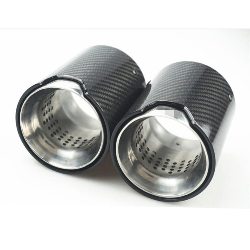 For Bmw Tail Throat M5F90 (Pair)-Bright Carbon Fiber