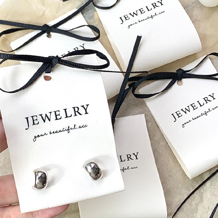 10Pcs Multipurpose Jewelry Display Cards Sturdy Fabric Earrings Jewelry Display Cards For Professional Use