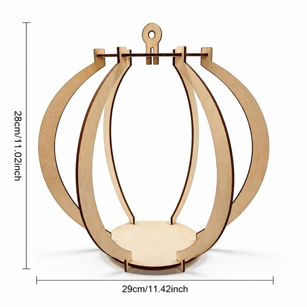 Pumpkin Shaped Wooden Candle Holder Laser Cut Desk Ornaments DIY Candle Stand Desk Ornament