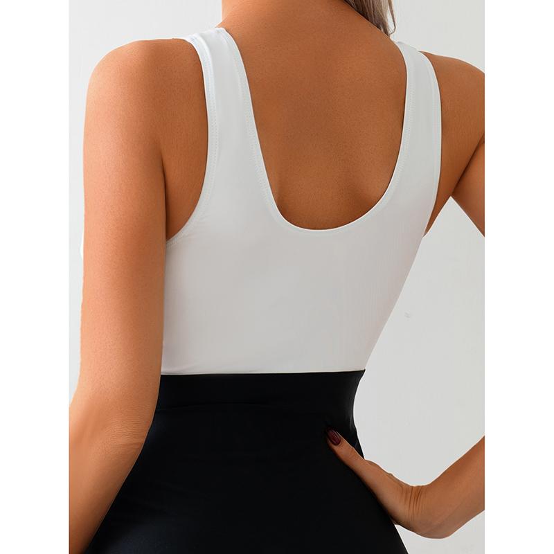 New Contrast Swimwear Slim Bathing Suit Swimming Wear Cross Bandage Sexy Swimsiut for Women One Piece