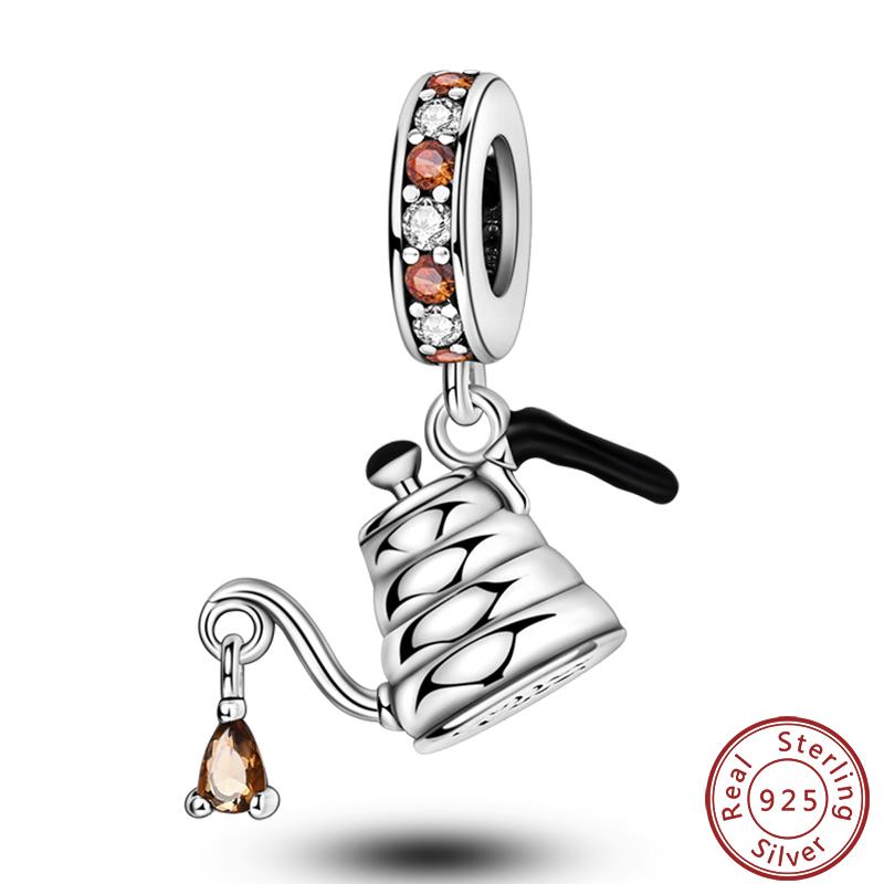 Dessert Afternoon Tea Series Copper Coffee Cake Pizza Fries Sweet Charms Beads 3Mm Diy Fine Jewelry Making