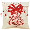 Christmas Pillow Cover Cotton Linen Cushion Cover Home Decoration Sofa Pillow Cover 45 * 45cm
