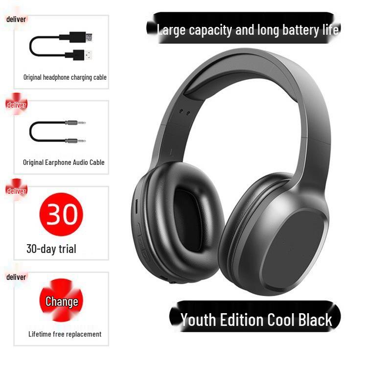 Eco-Friendly Bluetooth Wireless Headset with Mic for Computer and Gaming