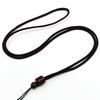 Stretchable Jade & Rosewood Barrel Necklace Pendant Cord
