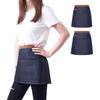 Custom Logo Denim Apron for Restaurants, Cafes, & Milk Tea Shops