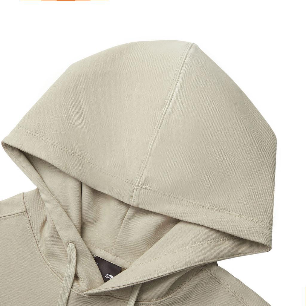 Li Ning Sports Lifestyle Series Lettered Hooded Comfortable Breathable Versatile Casual Sweatshirt Men Sweatshirt Dark-Green AWDUA39-2
