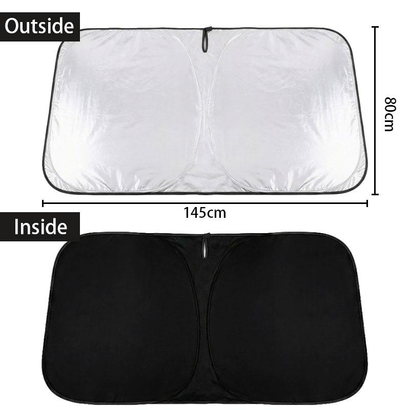 145x80cm Car Front Window Windshield Sun Shade Cover Foldable Summer UV Protector Parasol Sunshade Auto Interior AccessoriesWindshield Sunshades 1