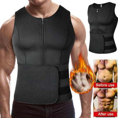 Neopren-Schweiß.Sauna-Weste für Männer, Gewichtsverlust, Taillentrainer, Shirt, Workout-Tanktops, Schlankheits-Körperformer, Fitnessstudio, Sauna-Anzug, Fatburner