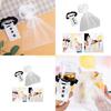 Wedding Bride Groom Dress Wine Cups Wrap Champagne Glass Bottles Cover Wedding Top Sale